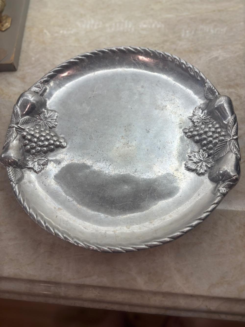 Grape tray 14"+. Thick sturdy Aluminum, oven proof